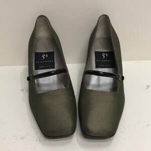 Di Sandro Made in Italy Olive Fabric MidHeel Pump